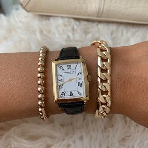 Toccata Ladies Gold Quartz Leather Watch